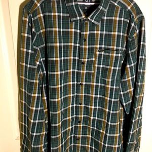 Volcom Men’s L Green Plaid Button Shirt